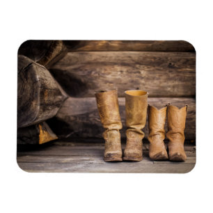 Magnet Flexible Deux bottes de cow-boy de paire en Cabine