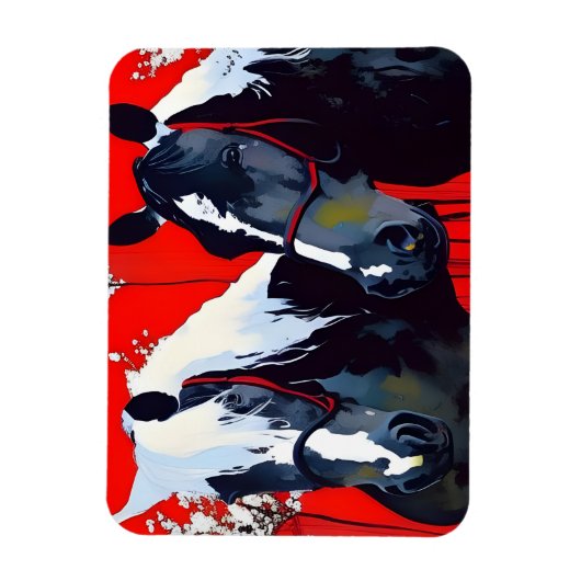 Magnet Flexible Deux chevaux (Vertical)