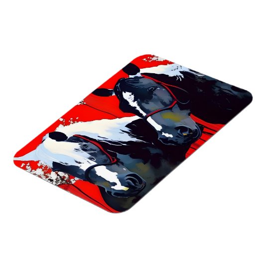 Magnet Flexible Deux chevaux (Côté Gauche)