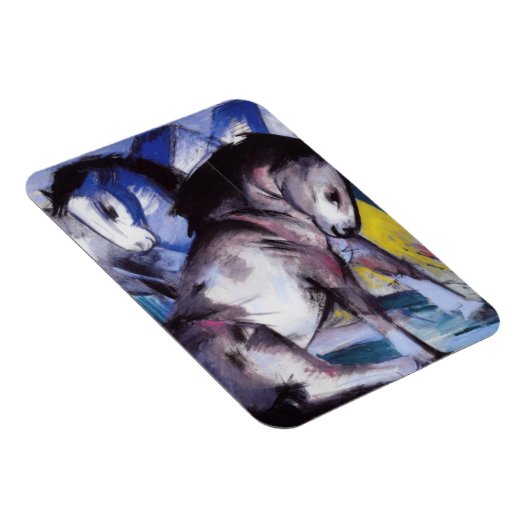 Magnet Flexible Deux chevaux (par Franz Marc) (Côté Droit)