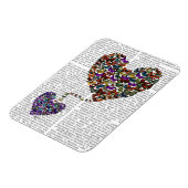 Magnet Flexible Deux Coeurs papillons (Côté Gauche)