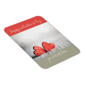 Magnet Flexible Deux cœurs Saint-Valentin bloc de couleur (Côté Droit)