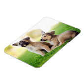 Magnet Flexible Deux German Shepherd (Côté Gauche)