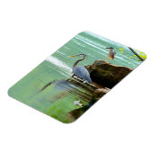 Magnet Flexible Deux hérons au bord de la rivière (Côté Gauche)