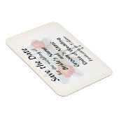 Magnet Flexible Deux jonquilles blanches et orange Save the Date (Côté Droit)