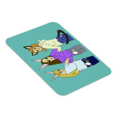 Magnet Flexible Deux lapins et un chaton (Côté Droit)