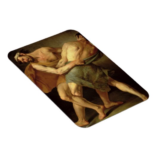 Magnet Flexible Deux lutteurs (Côté Droit)