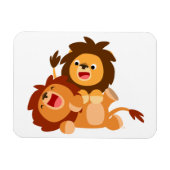 Magnet Flexible Deux mignons Lions de Cartoon Joué Aimant Flexible (Horizontal)