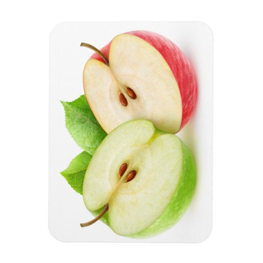 Magnet Flexible Deux moitiés de pomme (Vertical)