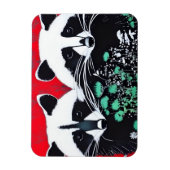 Magnet Flexible Deux Raccos (Vertical)