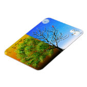 Magnet Flexible Deux Saisons, Un Arbre (Côté Gauche)