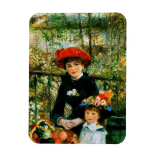 Magnet Flexible Deux Sœurs sur la Terrasse par Renoir