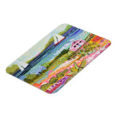 Magnet Flexible Deux voiliers et chalet (Côté Gauche)