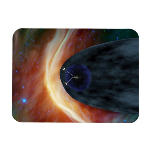 Magnet Flexible Deux Voyageurs Spacecraft Explorer L'Espace Turbul (Horizontal)