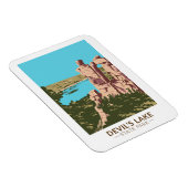 Magnet Flexible Devil's Lake State Park Porte du Wisconsin Devils (Côté Droit)