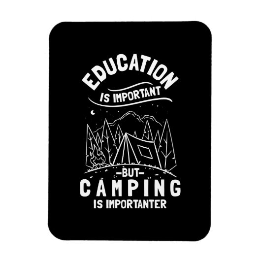 Magnet Flexible Devis de camping amusant (Vertical)