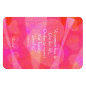 Magnet Flexible Devis Inspirationnel Aquarelle Pour Femmes (Horizontal)