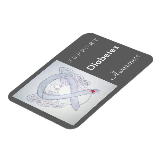 Magnet Flexible Diabète Sensibilisation Ruban Angle magnétique per (Côté Gauche)