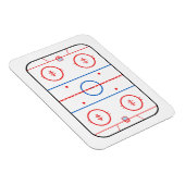 Magnet Flexible Diagramme de la patinoire Hockey Jeu Compagnon (Côté Droit)