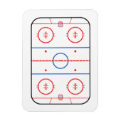 Magnet Flexible Diagramme de la patinoire Hockey Jeu Compagnon (Vertical)