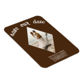 Magnet Flexible Diamant Brown foncé photo mariage Enregistrer la d (Côté Droit)