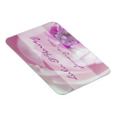 Magnet Flexible Diamant dans un Rose rose Mariage personnel (Côté Droit)