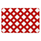 Magnet Flexible Diamants blancs sur rouge (Horizontal)