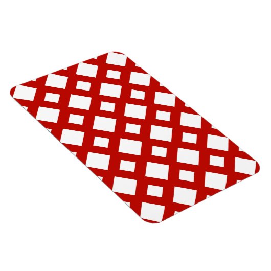 Magnet Flexible Diamants blancs sur rouge (Côté Droit)