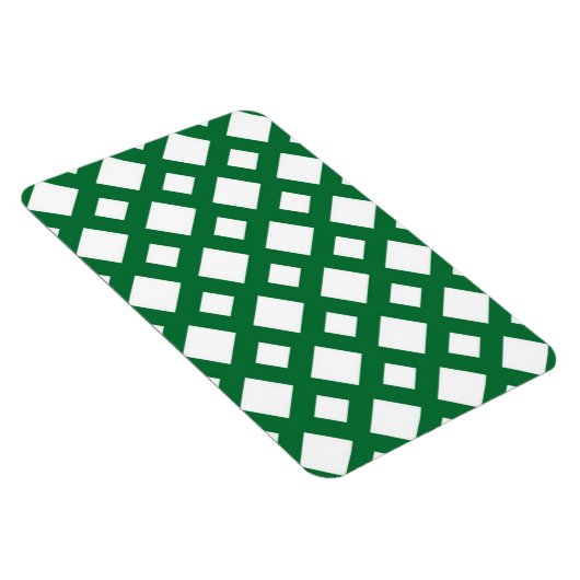 Magnet Flexible Diamants blancs sur vert (Côté Droit)