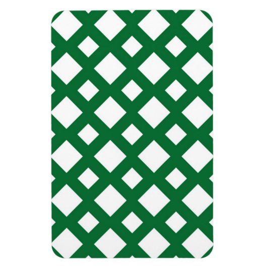 Magnet Flexible Diamants blancs sur vert (Vertical)