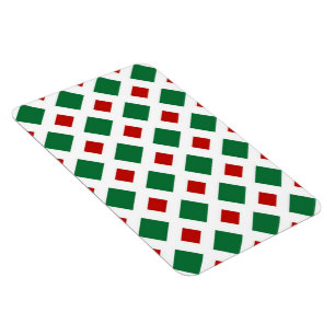 Magnet Flexible Diamants verts et rouges sur blanc