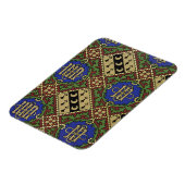 Magnet Flexible Diamond print ecclesiastical wallpaper design (Côté Gauche)