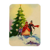 Magnet Flexible Dickens style Christmas Illustration (Vertical)