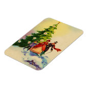 Magnet Flexible Dickens style Christmas Illustration (Côté Gauche)