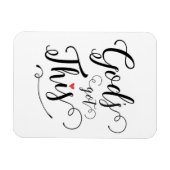 Magnet Flexible Dieu a cet aimant (Horizontal)