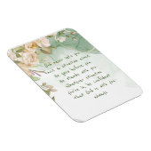 Magnet Flexible Dieu Avec Vous Ne Soutenez Jamais Seul Les Fleurs  (Côté Droit)