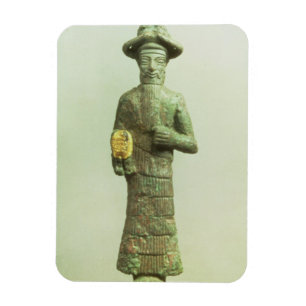 Magnet Flexible Dieu d'Elamite avec la main d'or de Susa,