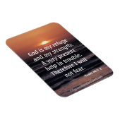 Magnet Flexible Dieu est mon refuge et ma force Citation biblique (Côté Droit)