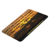 Magnet Flexible Dieu est notre refuge Bible Citation (Côté Gauche)