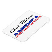 Magnet Flexible Dieu patriotique bénit l'Amérique (Côté Gauche)
