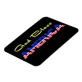 Magnet Flexible Dieu patriotique bénit l'Amérique (Côté Gauche)