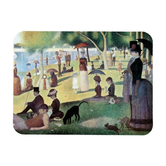 Magnet Flexible Dimanche après-midi, île La Grande Jatte par Seura (Horizontal)