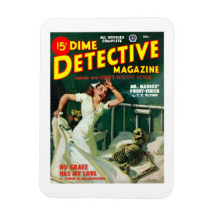 Magnet Flexible Dime Detective Magazine (déc. 1948)
