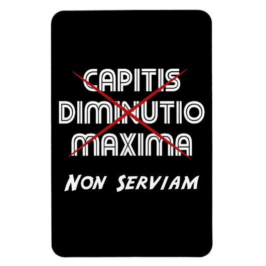 Magnet Flexible diminution de tête maxima non serviam (Vertical)