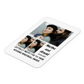 Magnet Flexible Dîner de répétition mariage personnalisé 3 Collage (Côté Gauche)