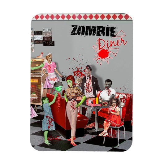 Magnet Flexible Diner de Zombie (Vertical)