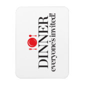 Magnet Flexible Dîner Invité de tous (Vertical)