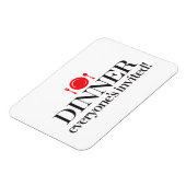 Magnet Flexible Dîner Invité de tous (Côté Gauche)