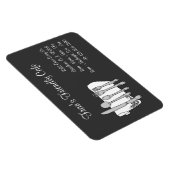 Magnet Flexible Dinnerware Restaurant Black White Custom Magnat (Côté Droit)