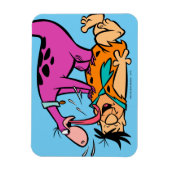 Magnet Flexible Dino Licking Fred Flintstone (Vertical)